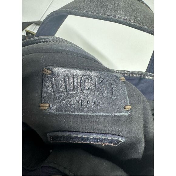 Lucky Brand Black Italian Lamb Leather Shoulder Crossbody Bag - Picture 6 of 13